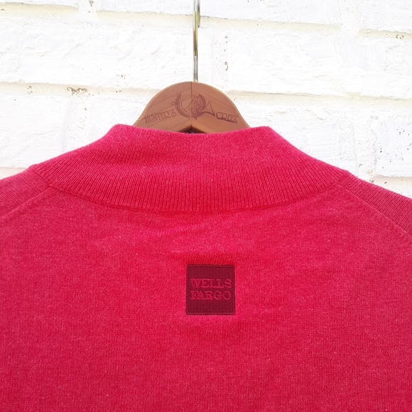 Peter Millar Cotton Cashmere 1/4 Zip Wells Fargo - Picture 4 of 5